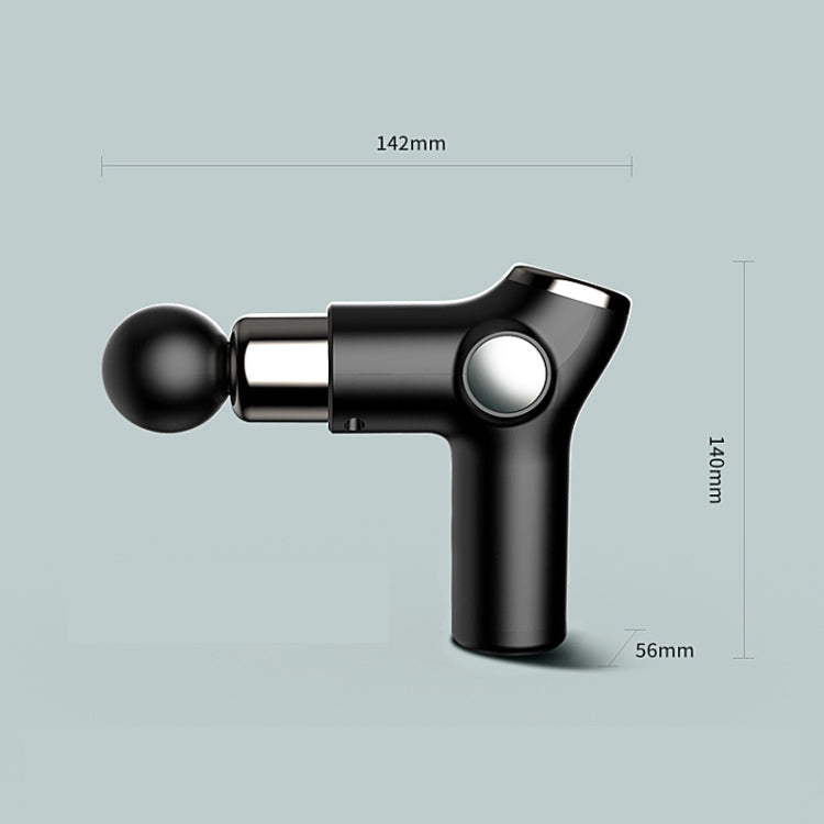 K515 Mini Fascia Gun Fitness Relax Muscle Massage Gun, LCD Version 32 Gears (Black), LCD Version 32 Gears (Silver Gray), LCD Version 32 Gears (Red), LCD Version 32 Gears (Green)