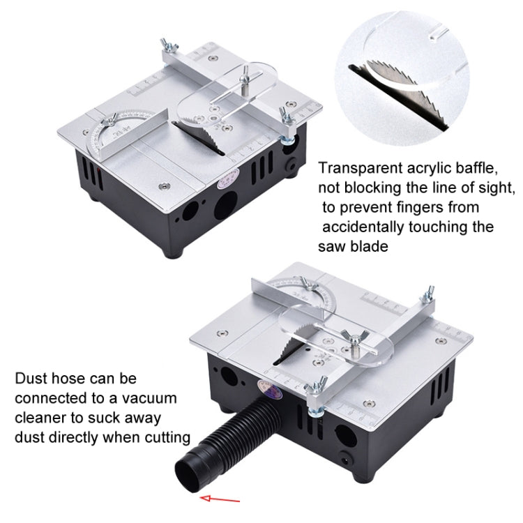 S3 96W Liftable Table Mini Table Saw Aluminum Cutting Machine,Spec:, Black Standard, Black High Match, Silver Standard, Silver High Match