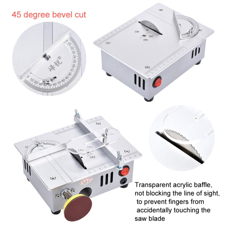 S6 96W Multifunctional Model Desktop Mini Table Saw Cutter,Spec:, Standard Version, High-end Version