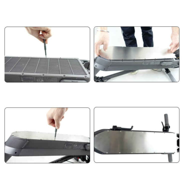 Sainless Steel Bottom Cover Waterproof Scooter Chassis Protection Accessories, Random Color Delivery