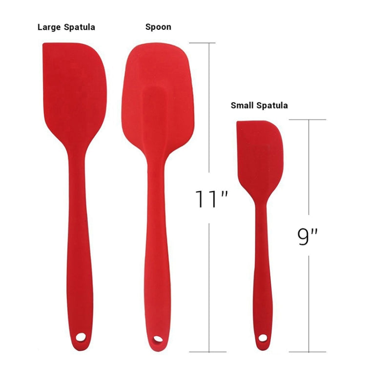 3 in 1 Silicone Spatula Cake Cream Spatula Baking Tool Set