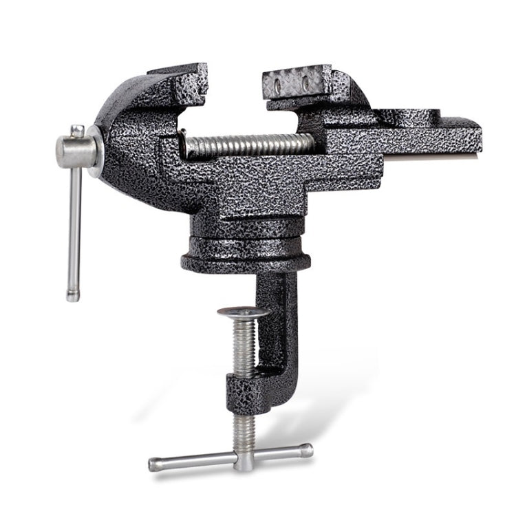360-Degree Rotating Small Vise Table Flat Universal Table Clamp, Random Color Delivery, 50mm, 60mm, 65mm