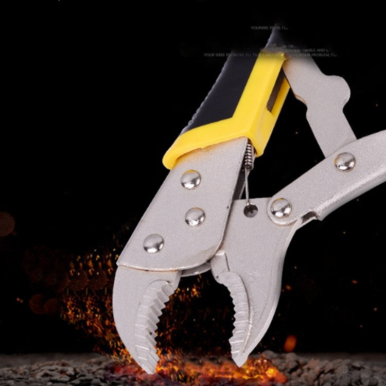 Multifunctional Universal Vigorous Pressure Pliers Manual Clamp C-type Pliers, 10 Inch Light Handle, 10 Inch Plastic Handle