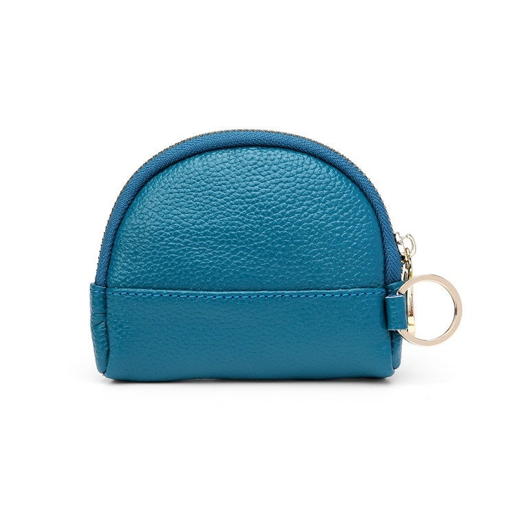 Leather Multifunctional Coin Purse Household Large-Capacity Key Card Case, 5A Black, 5A Red, 5A Green, 5A Rose Red, 5A Light Blue, 5A Watermelon Red, 5A Navy