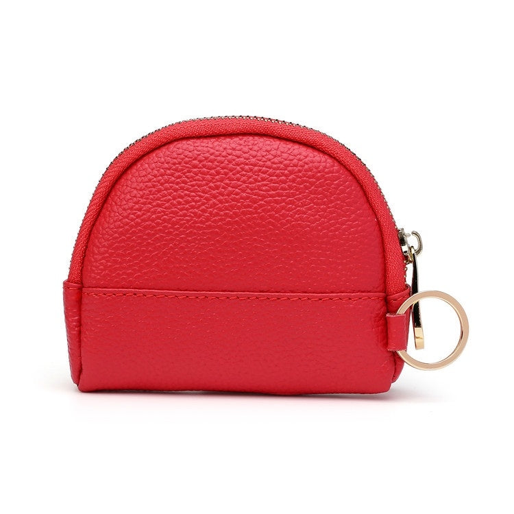 Leather Multifunctional Coin Purse Household Large-Capacity Key Card Case, 5A Black, 5A Red, 5A Green, 5A Rose Red, 5A Light Blue, 5A Watermelon Red, 5A Navy