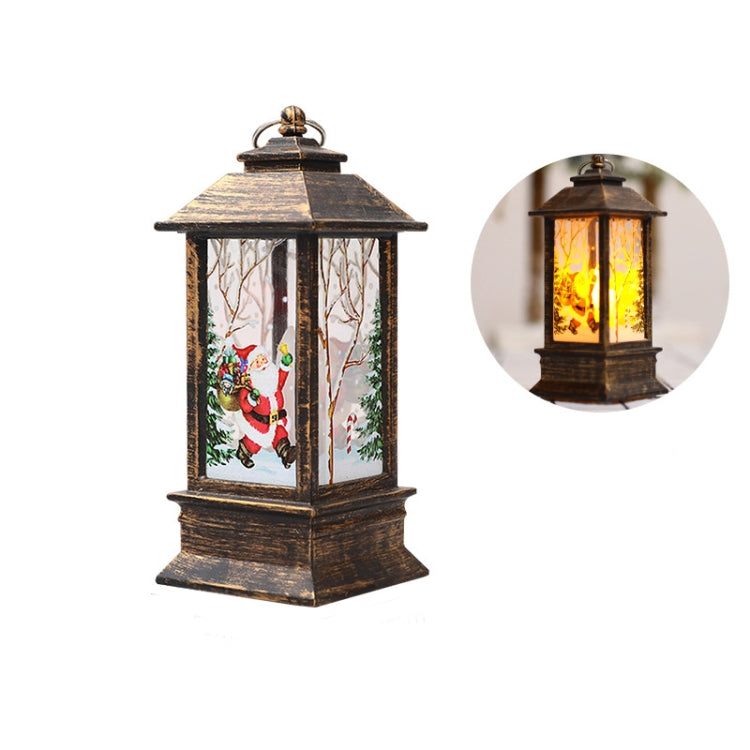Christmas Flame Lantern Christmas Decoration LED Luminous Ornament Candlestick Lamp