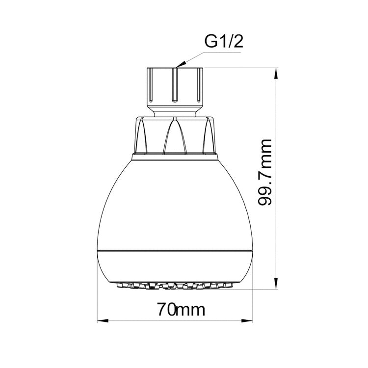 Concealed Wall-mounted Rain Shower Pressurized Water-saving Bathhouse Shower Head Shower, Wall-mounted Rain Shower