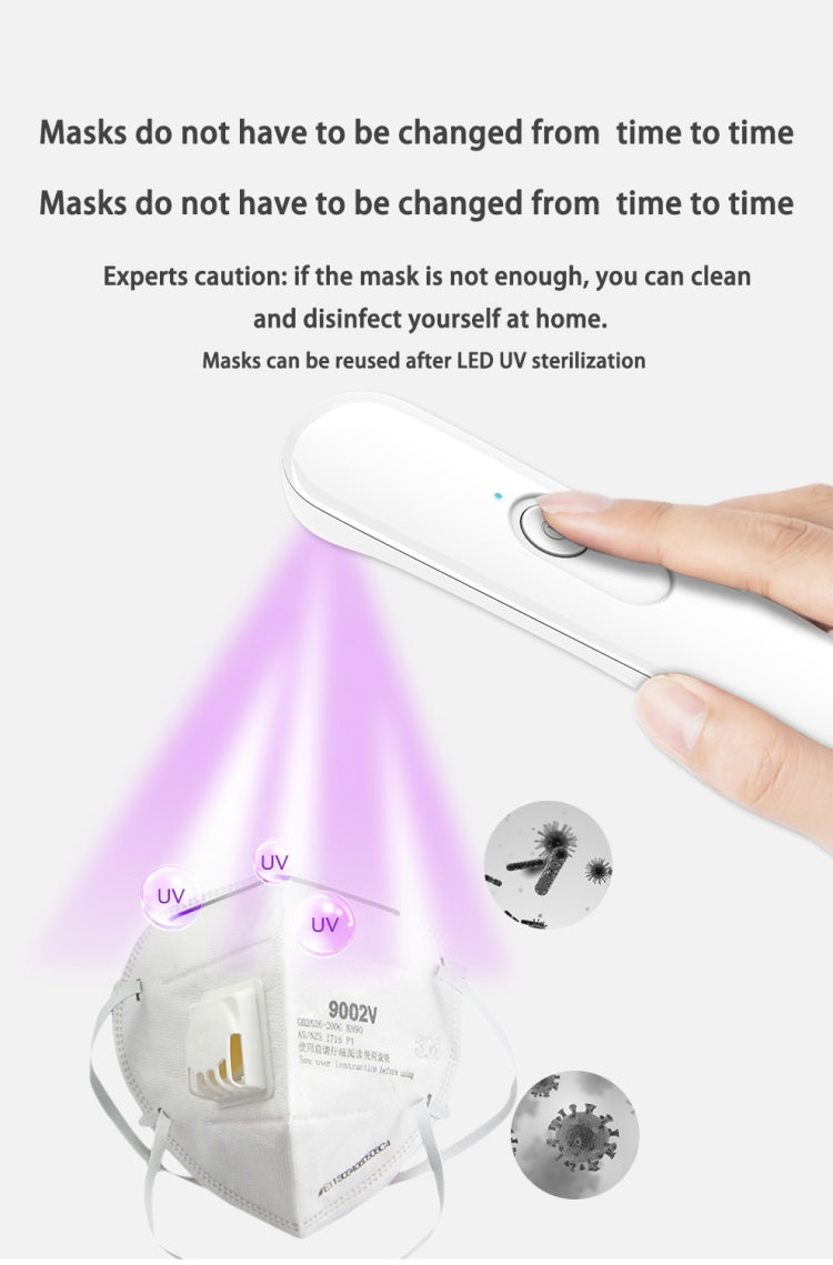 Portable UV Light Sterilizer Sterilization Stick Disinfection Ultraviolet Lamp