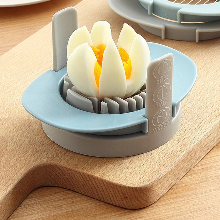 3 in 1 Multifunctional Egg Cutter Half-cut Egg Tool, Blue, Orange, Colorful
