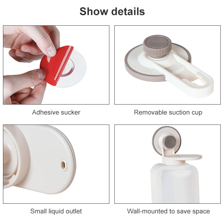 Kitchen Sink Hand Sanitizer Bottle Shower Gel Hole-free Wall-mounted Bathroom Soap Dispenser, Sink Hand Sanitizer Bottle