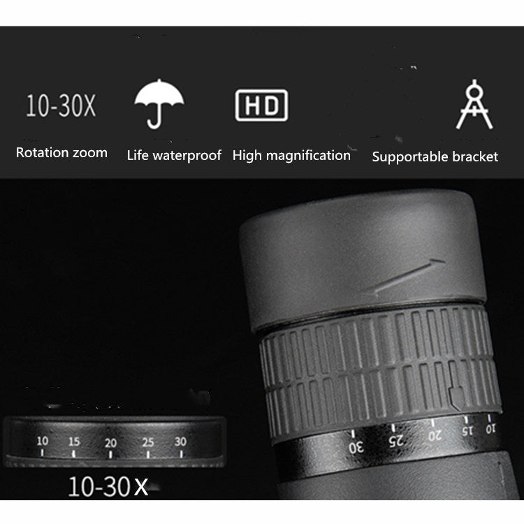 Continuous Zoom Single Tube Low Light Night Vision HD High Magnification Telescope