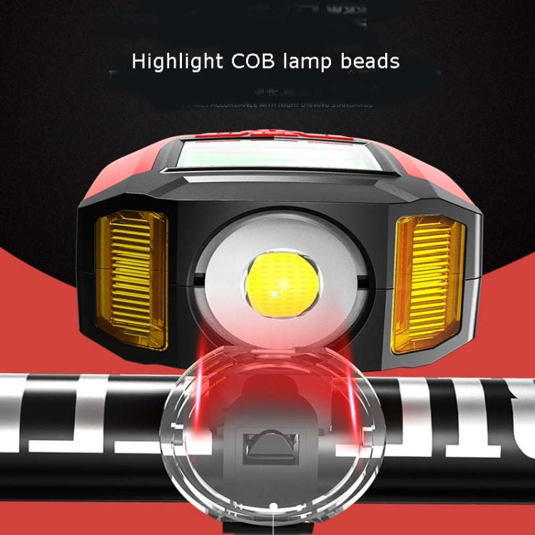 Front Light (With Fog Light) & Horn & Speedometer Multifunctional Bicycle Mountain Bike Headlight