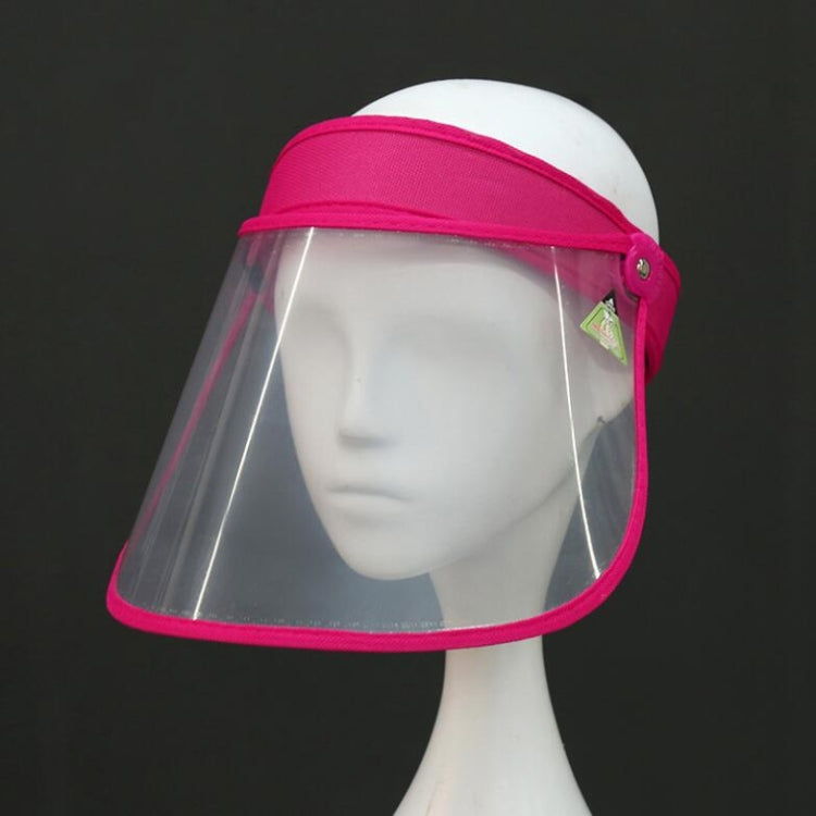 Anti-Saliva Splash Anti-Spitting Anti-Fog Anti-Oil Protective Cap Empty Top Hat Mask Removable Face Shield, Black, Navy, Rose Red, Purple, Blue