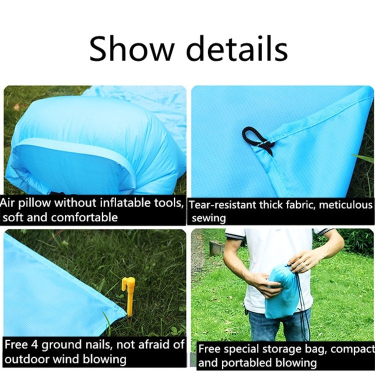 Outdoor Waterproof Air Pillow Picnic Mat Carrying Ground Sand Beach Grass Mat