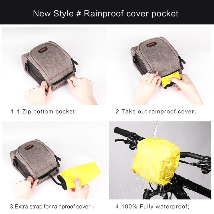 Rhinowalk TF910 Bicycle Front Handlebar Bag Multifunctional Waterproof Phone Bag Riding Bag
