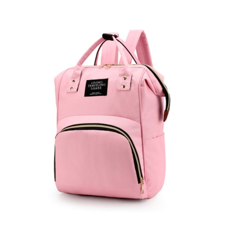Mummy Bag Large Capacity Multifunctional Backpack Waterproof Baby Bottle Diaper Bag, Red, Green, Black, Pink Red, Red Beige Blue, Red White Blue, Light Pink, Pink, Dark Blue, Light Blue