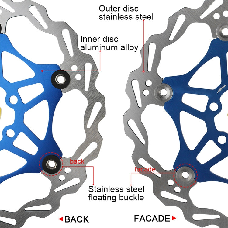 SNAIL FD-01 Mountain Bike Floating Disc Bicycle Brake Pad Six Nail Brake Disc