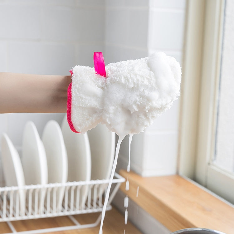 10 PCS Bamboo Fiber Household Non-stick Oil Dishwashing Gloves Kitchen Cleaning Waterproof Gloves, Dishwashing Gloves