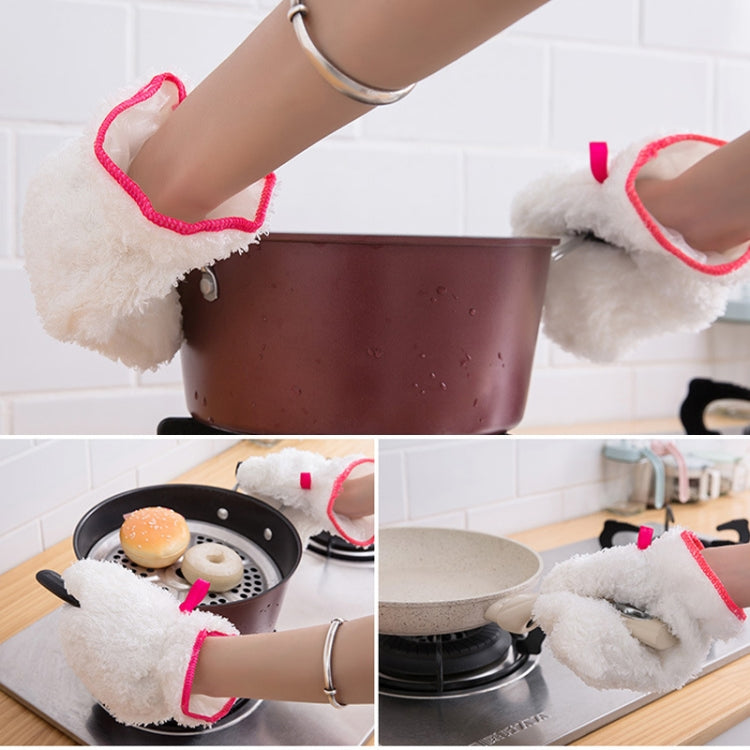 10 PCS Bamboo Fiber Household Non-stick Oil Dishwashing Gloves Kitchen Cleaning Waterproof Gloves, Dishwashing Gloves