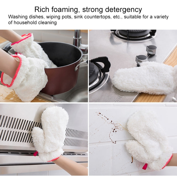10 PCS Bamboo Fiber Household Non-stick Oil Dishwashing Gloves Kitchen Cleaning Waterproof Gloves, Dishwashing Gloves