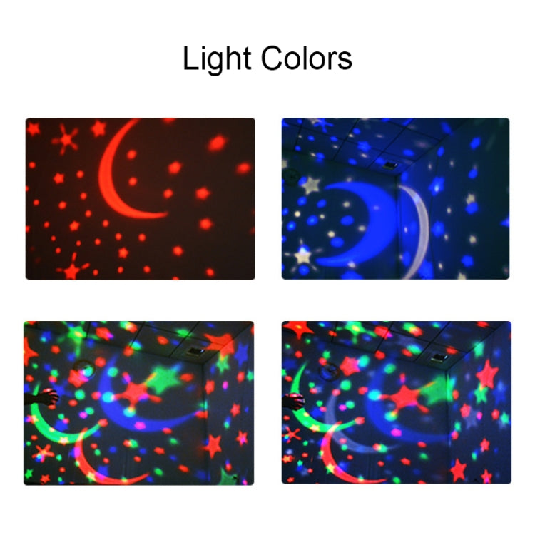 Small Ball USB Rotating Starry Sky Ocean Projector Night Light, Black, White, Blue, Pink