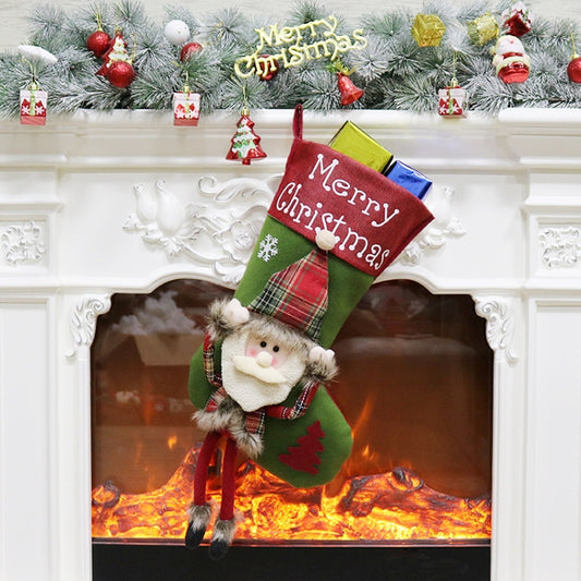 Christmas Decorations Christmas Socks Christmas Tree Pendant Children Gift Candy Bag, Senior, Snowman, Elk