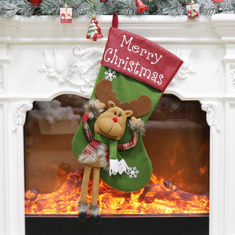 Christmas Decorations Christmas Socks Christmas Tree Pendant Children Gift Candy Bag, Senior, Snowman, Elk
