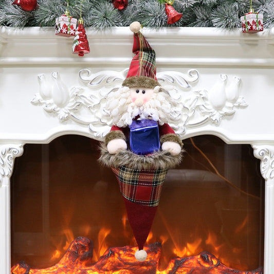 Christmas Pendant Gift Bags Christmas Day Decorations Christmas Children Ornaments Candy Bags Gift Bags, Elderly, Snowman, Elk