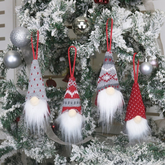 Christmas Decorations Faceless Doll Pendant Old Man Doll Pendant, A, B, C, D