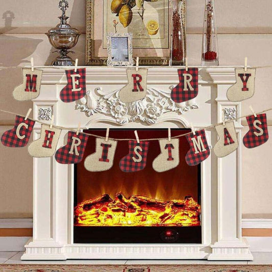 Christmas Banner MERRY CHRISTMAS Christmas Decoration Flag Christmas Pendant, MERRY CHRISTMAS Flag