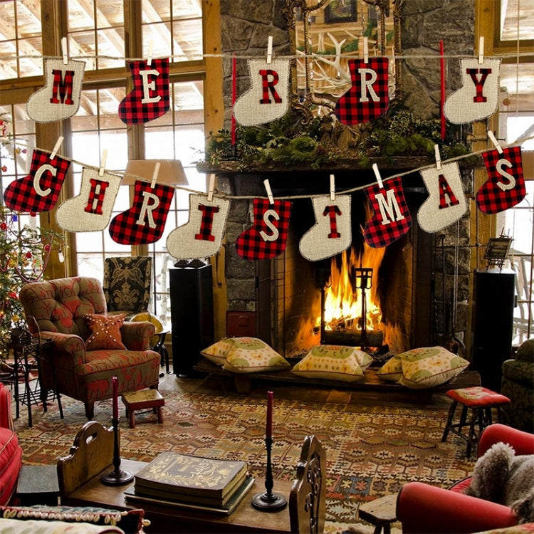 Christmas Banner MERRY CHRISTMAS Christmas Decoration Flag Christmas Pendant, MERRY CHRISTMAS Flag