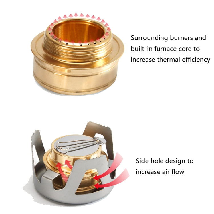 Outdoor Camping Alcohol Stove Vaporized Liquid Alcohol Atove Mini Alcohol Stove Portable Creative Alcohol Stove