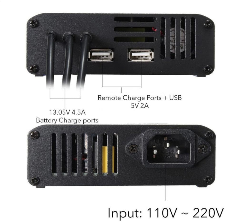 شاحن وحدة تحكم البطارية الذكي 5 في 1 من سبائك الألومنيوم لـ DJI MAVIC Pro، قابس أمريكي