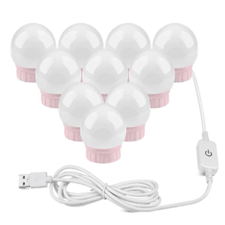 Mirror Front Light Dimmable Makeup Mirror USB Touch Control Light, 2 LEDs, 6 LEDs, 10 LEDs, 14 LEDs