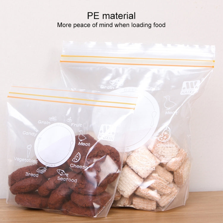 Sealed Bag Fresh Food Packaging Bag Household Thickened Refrigerator Storage Plastic Bag, Small (30 Pieces / Set), Medium (25 Pieces / Set), Large (15 Pieces / Set)