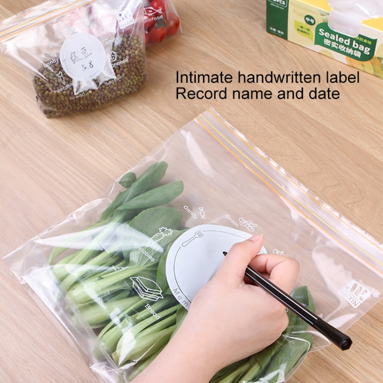 Sealed Bag Fresh Food Packaging Bag Household Thickened Refrigerator Storage Plastic Bag, Small (30 Pieces / Set), Medium (25 Pieces / Set), Large (15 Pieces / Set)