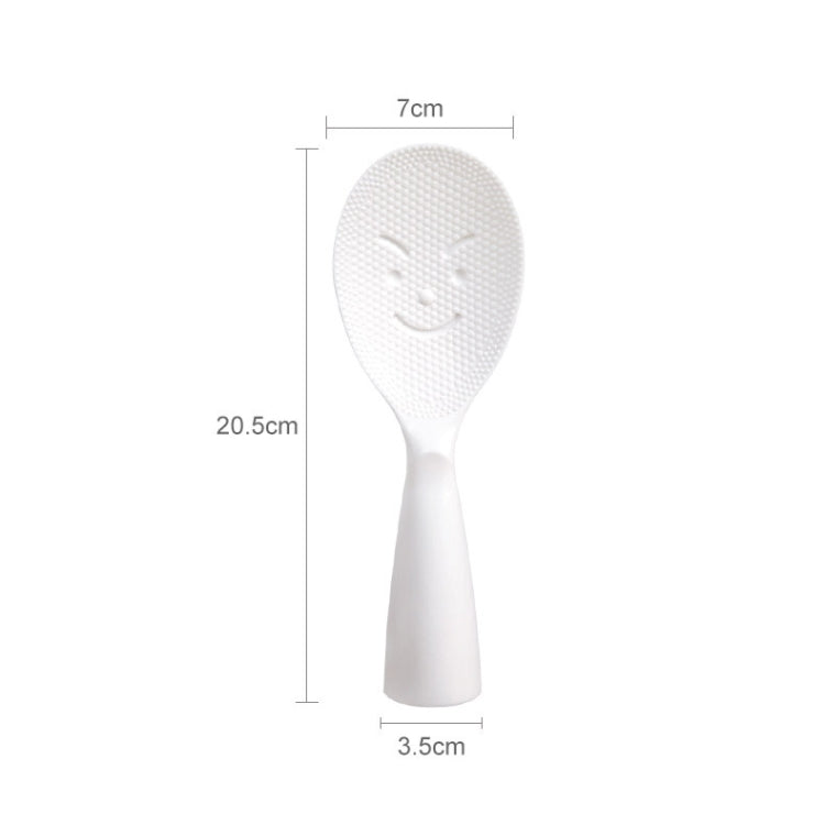 Creative Smile Face Rice Spoon Vertical Type Food Grade Kitchen Rice Cooker Spoon