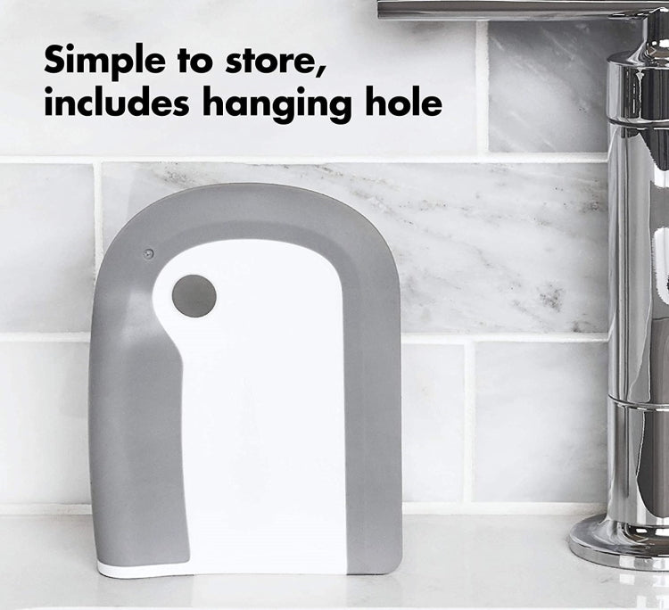 Kitchen Integrated Soft Rubber Scraper Plate Cleaning Tool, Soft Rubber Scraper