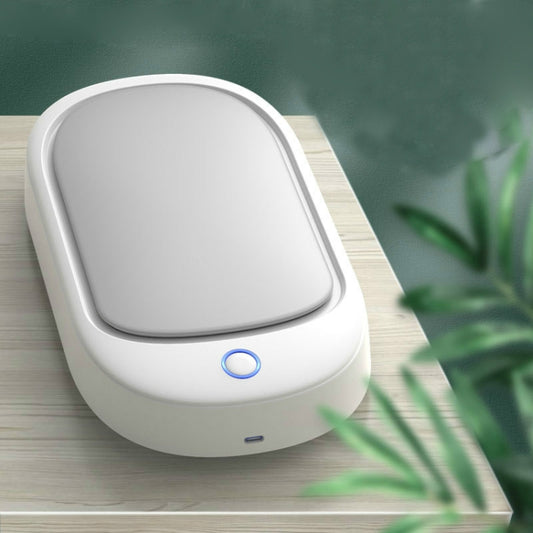 صندوق تعقيم HE01، صندوق تعقيم الهاتف المحمول، مصباح تعقيم بالأشعة فوق البنفسجية UVC، غطاء رمادي، غطاء أخضر داكن