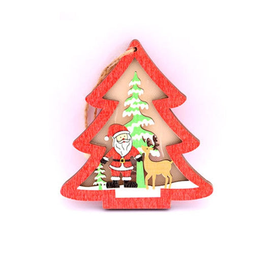 Christmas Decorations Christmas Tree Luminous Pendant, Christmas Tree, Christmas Balls, Car, CarFive-pointed Star