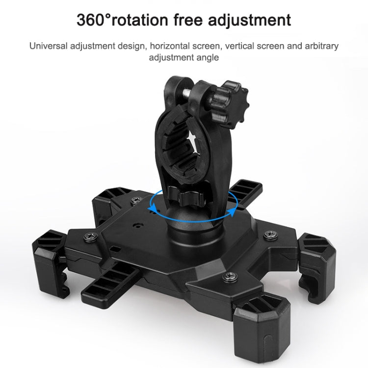 Electric Bicycle Mobile Phone Holder Can Be Rotated 360-degree Mobile Phone Holder Four-way Adjustment Bracket for Motorcycle