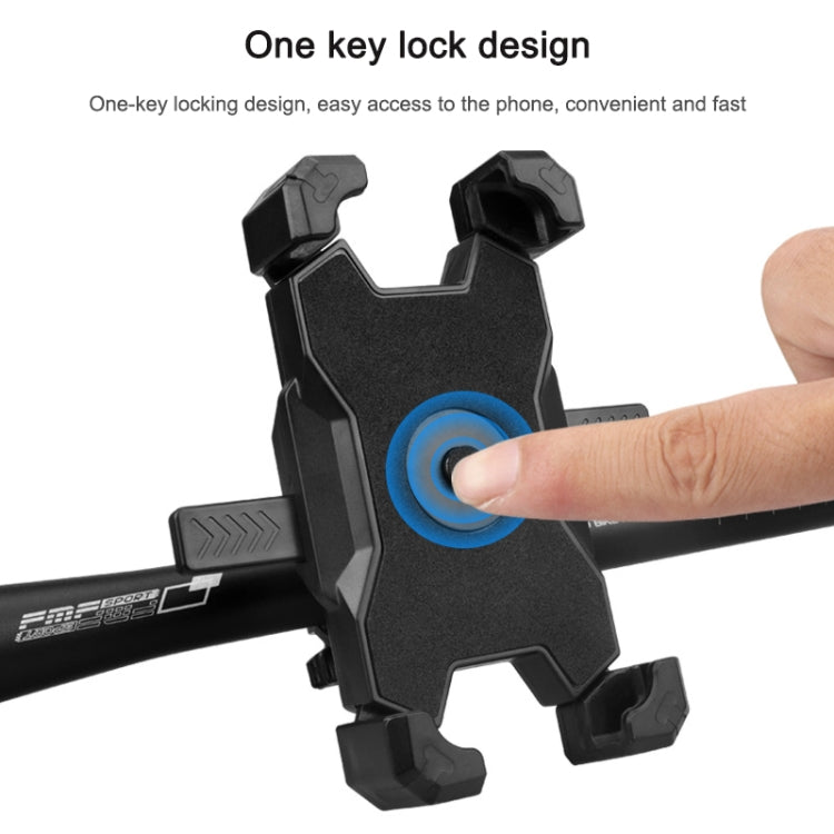 Electric Bicycle Mobile Phone Holder Can Be Rotated 360-degree Mobile Phone Holder Four-way Adjustment Bracket for Motorcycle