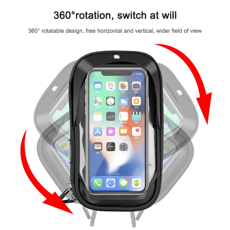Mountain Bike Card Holder Touch Screen Mobile Phone Holder Motorcycle Electric Vehicle Waterproof Navigation Bracket Shade Mobile Phone Holder