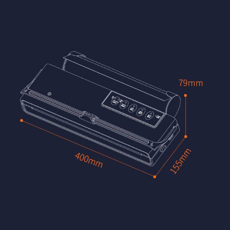 Household Food Machinery Vacuum Packaging Machine Nylon Composite Texture Vacuum Bag Sealing Machine, EU Plug, US Plug, UK Plug
