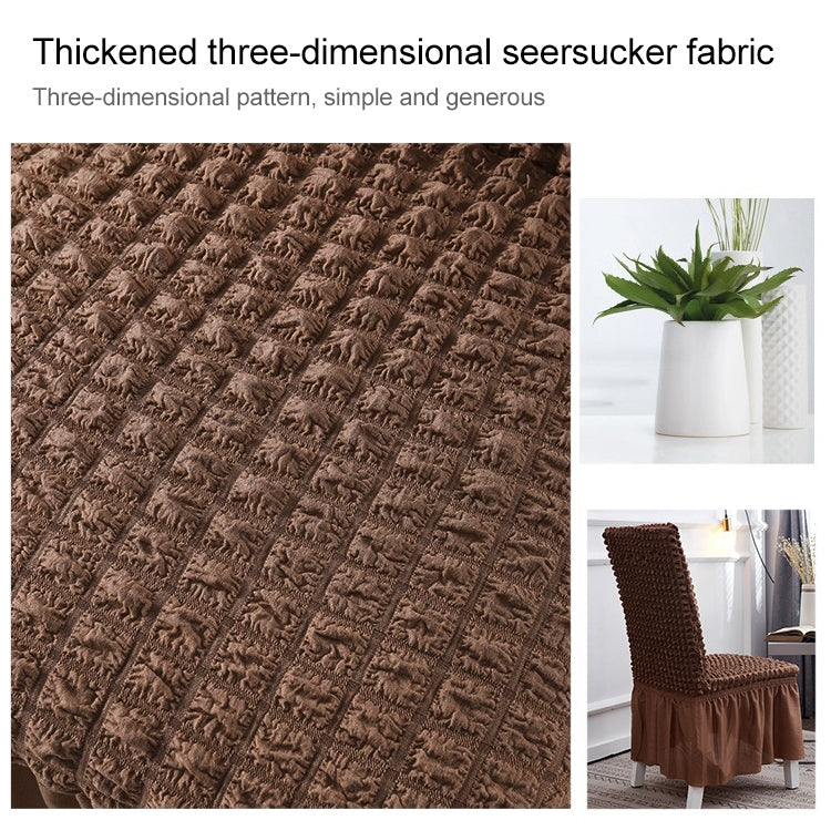 Bubble Skirt Chair Cover Household Elastic Universal One-piece Seat Stool Cover Fabric Grid Chair Cover, Universal Size