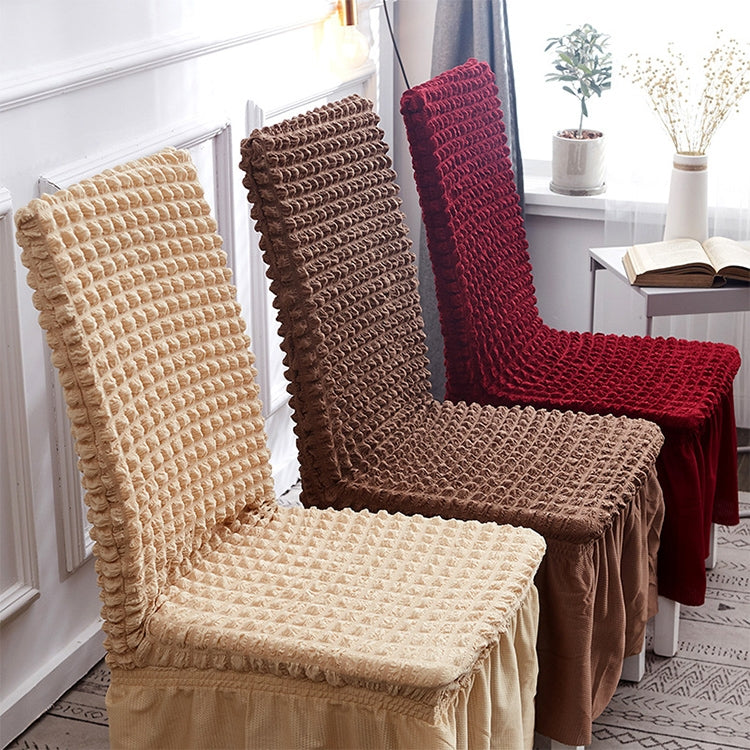 Bubble Skirt Chair Cover Household Elastic Universal One-piece Seat Stool Cover Fabric Grid Chair Cover, Universal Size