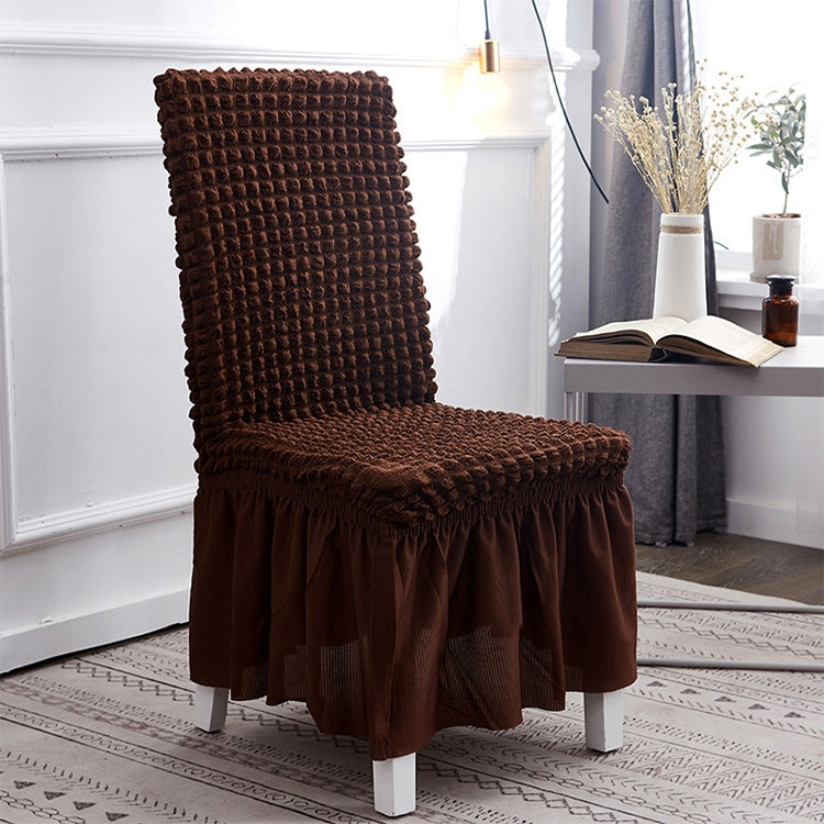 Bubble Skirt Chair Cover Household Elastic Universal One-piece Seat Stool Cover Fabric Grid Chair Cover, Universal Size