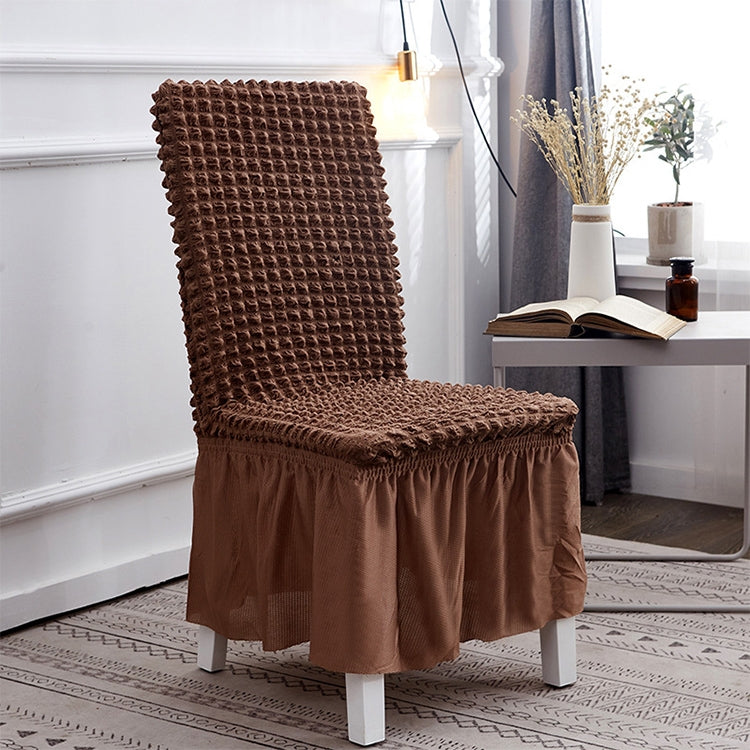 Bubble Skirt Chair Cover Household Elastic Universal One-piece Seat Stool Cover Fabric Grid Chair Cover, Universal Size