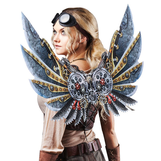 Halloween Carnival Dress Up Adult Children Mechanical Punk Decorative Wings, Adult, Child