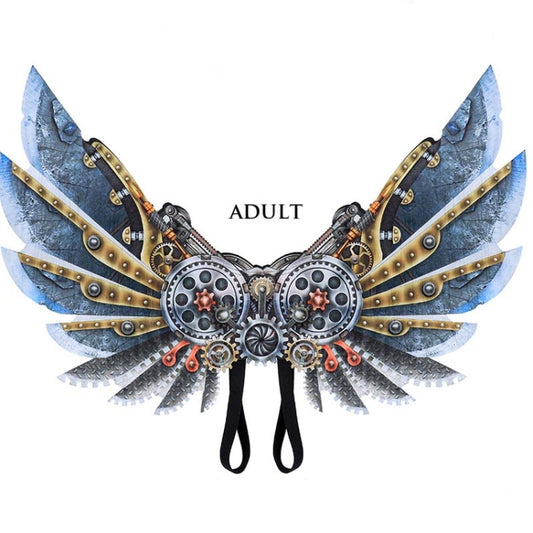 Halloween Carnival Dress Up Adult Children Mechanical Punk Decorative Wings, Adult, Child